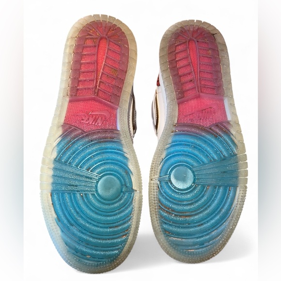 Nike Air Jordan 1 Mid UNC to Chicago Blue Red 6.5 - Picture 6 of 6